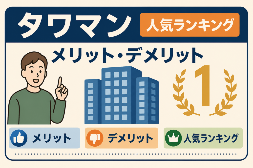 タワーマンション人気ランキング2026｜住んで分かったメリットと高層階のデメリット