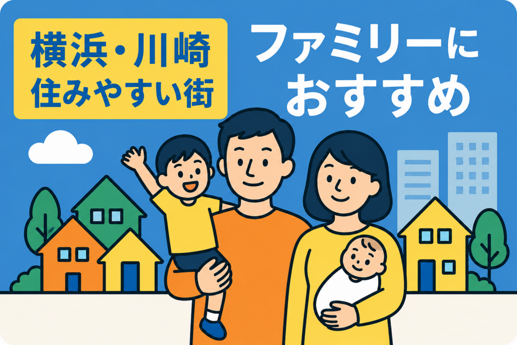 横浜・川崎の住みやすい街｜ファミリー層におすすめの住宅エリアまとめ