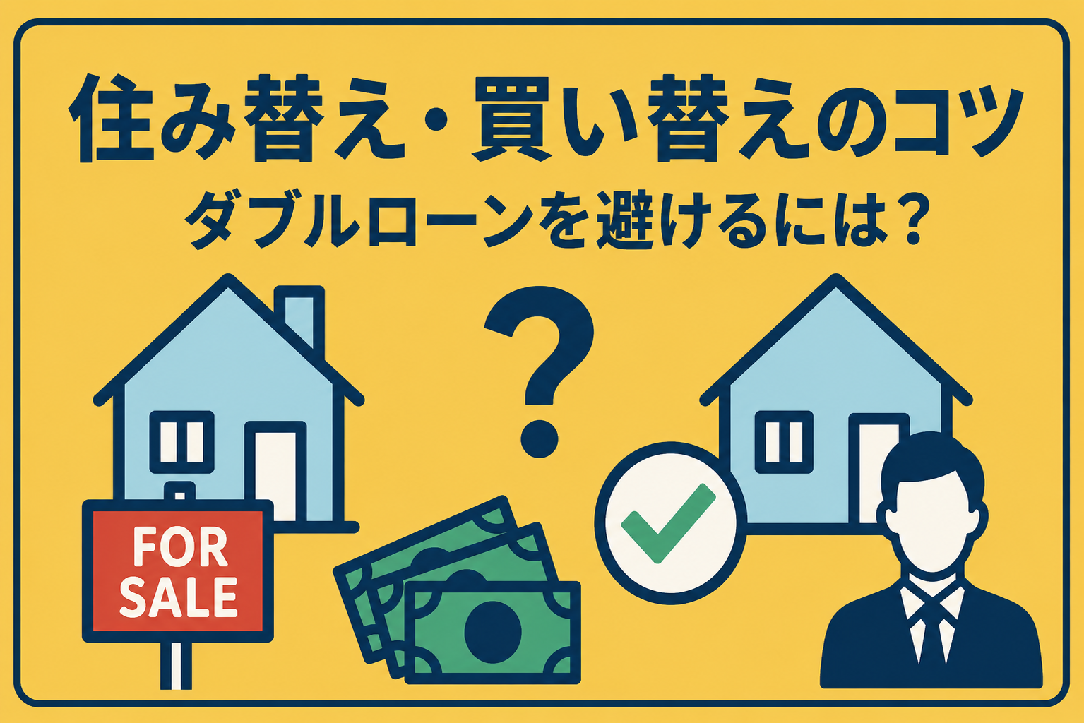 住み替え・買い替えの手順|売り先行と買い先行の違いとダブルローンの回避法