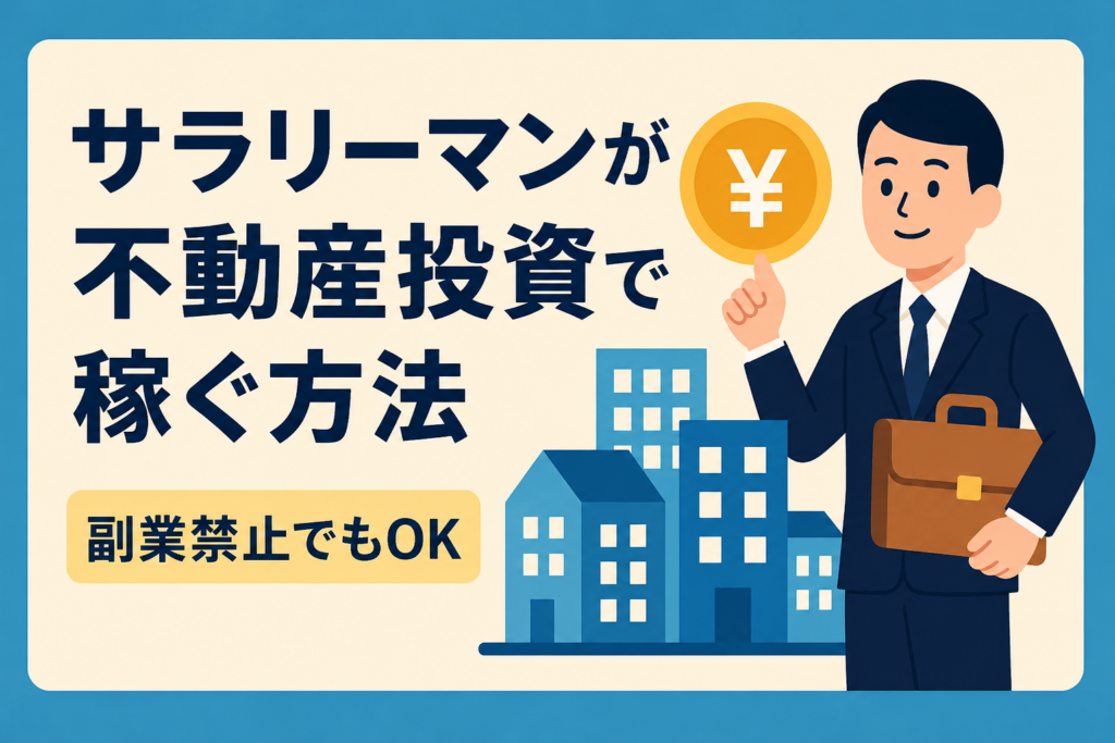 サラリーマンが不動産投資で稼ぐ方法｜副業禁止でもできる資産形成術