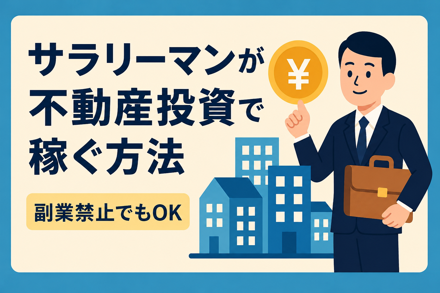 サラリーマンが不動産投資で稼ぐ方法|副業禁止でもできる資産形成術