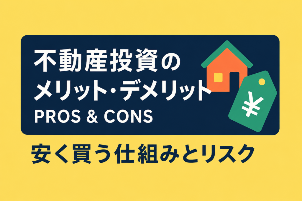 任意売却物件・競売物件投資のメリット・デメリット｜安く買える仕組みとリスク