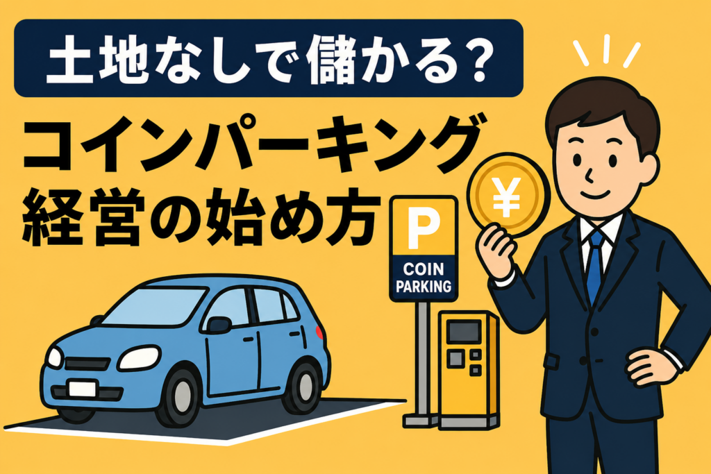 駐車場経営（コインパーキング）の始め方｜土地なし・初期費用ゼロでも儲かるのか？