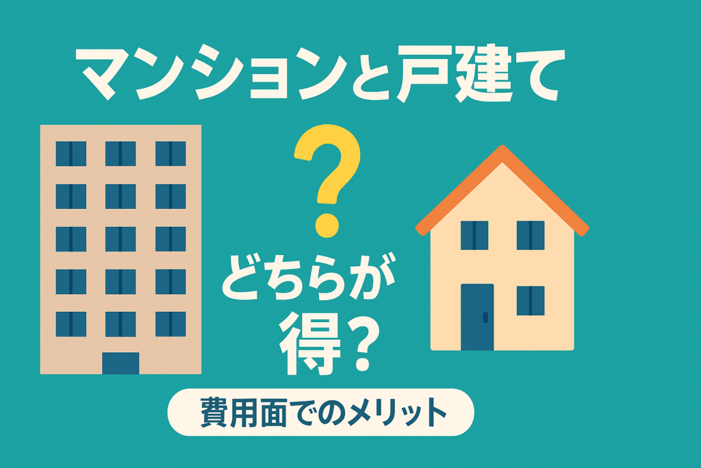 マンションと一戸建てはどっちがお得？費用と住みやすさ徹底比較