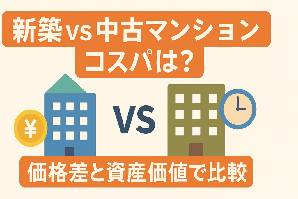 新築と中古マンションはどっちが得？価格差と30年後の資産価値でコスパ比較