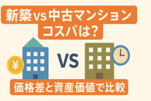 新築と中古マンションはどっちが得？価格差と30年後の資産価値でコスパ比較
