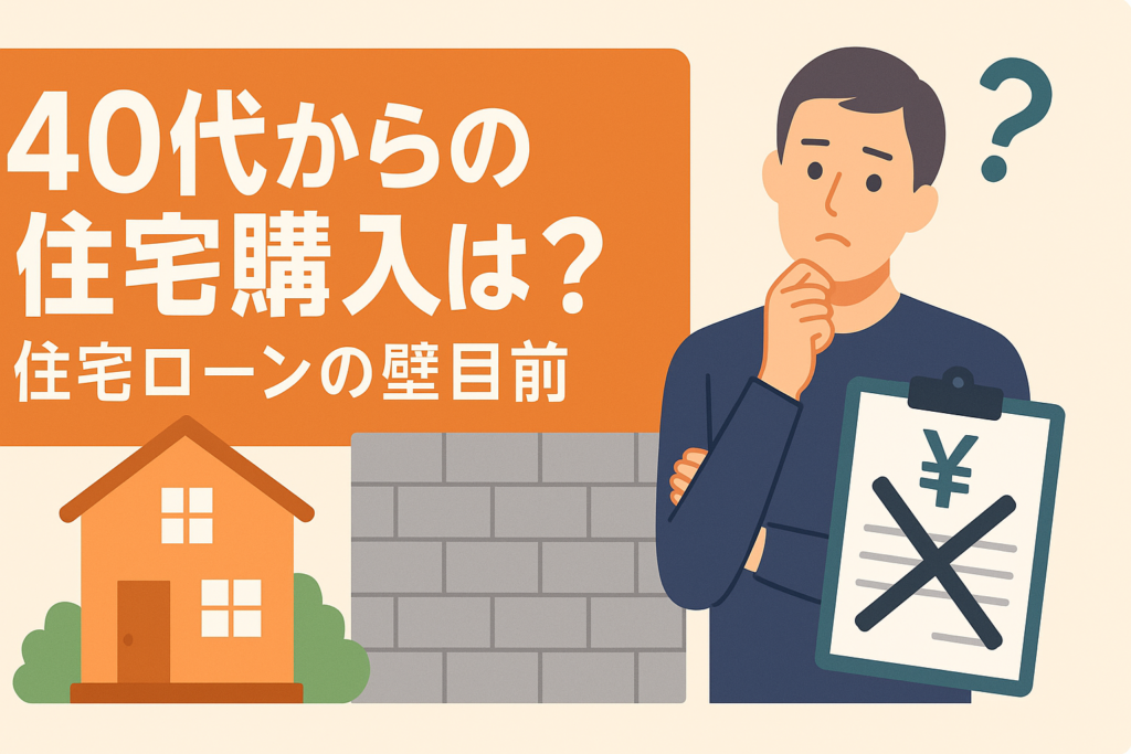 40代からの住宅購入は遅い？住宅ローン審査の壁と成功・失敗事例