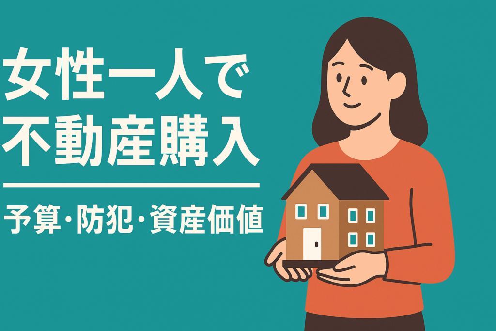 女性一人での不動産購入｜年収別の予算目安と防犯・資産価値の重要ポイント