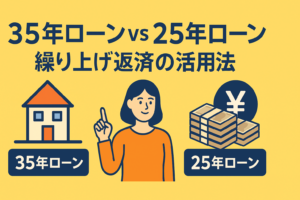35年ローンと25年ローン｜総支払額の差と繰り上げ返済を活用した賢い返し方