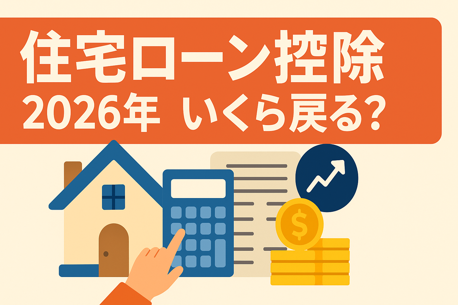 住宅ローン控除（減税）2026年最新版｜いくら戻る？計算方法と申請の手順