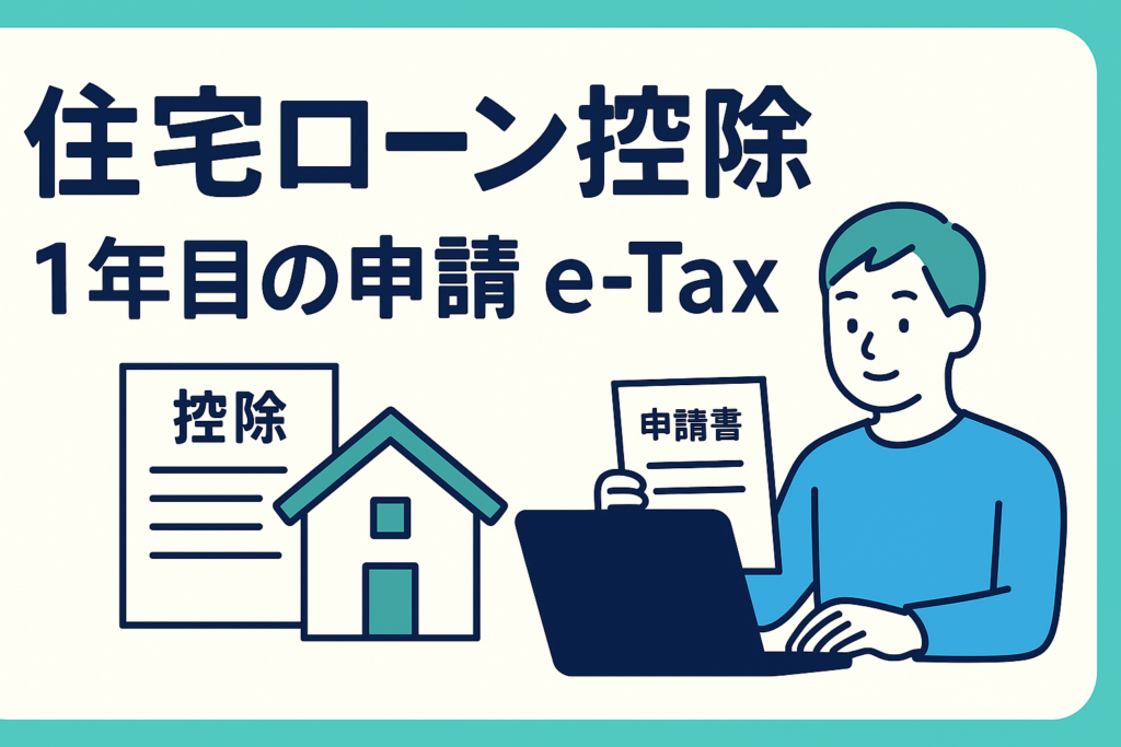 住宅ローン控除の確定申告｜1年目の必要書類とネット（e-Tax）での書き方