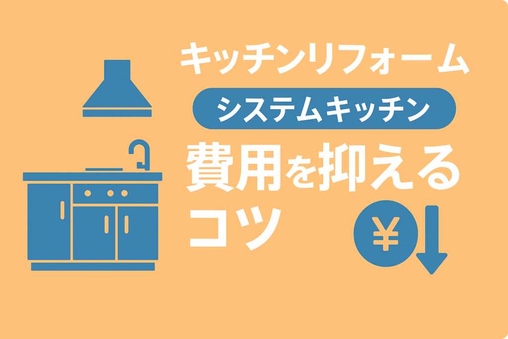 キッチンリフォームの費用相場｜システムキッチンの選び方と安く抑えるコツ