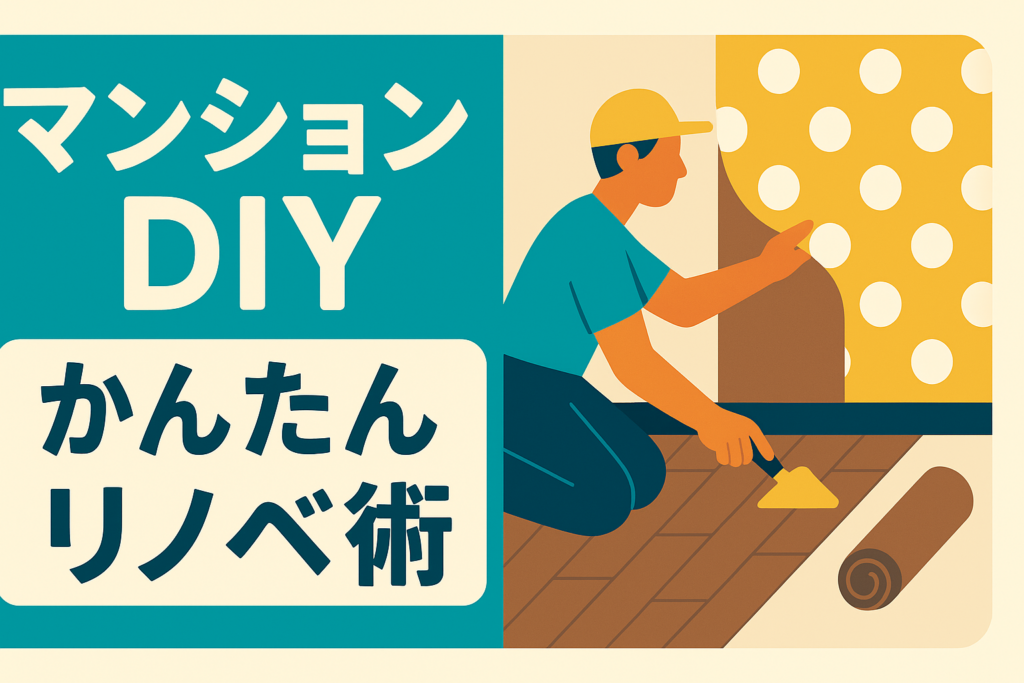 マンション内装DIY｜原状回復できる壁紙・床材を使った最強リノベアイデア