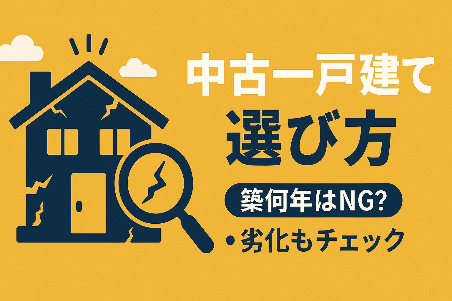 中古戸建ての選び方｜買ってはいけない築年数とチェックすべき劣化ポイント