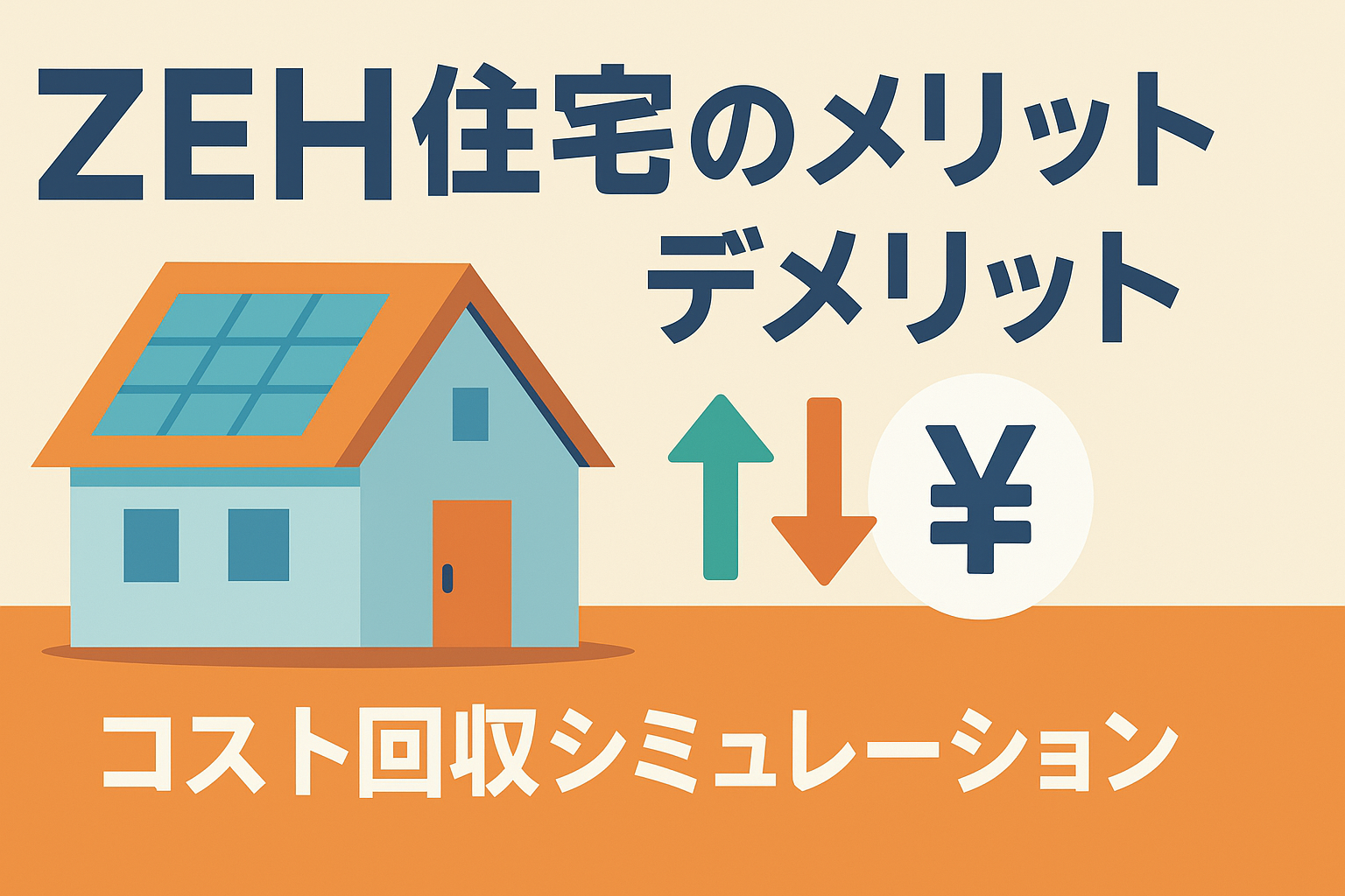ZEH住宅(ゼッチ)のメリット・デメリット|建築費用と光熱費の回収シミュレーション