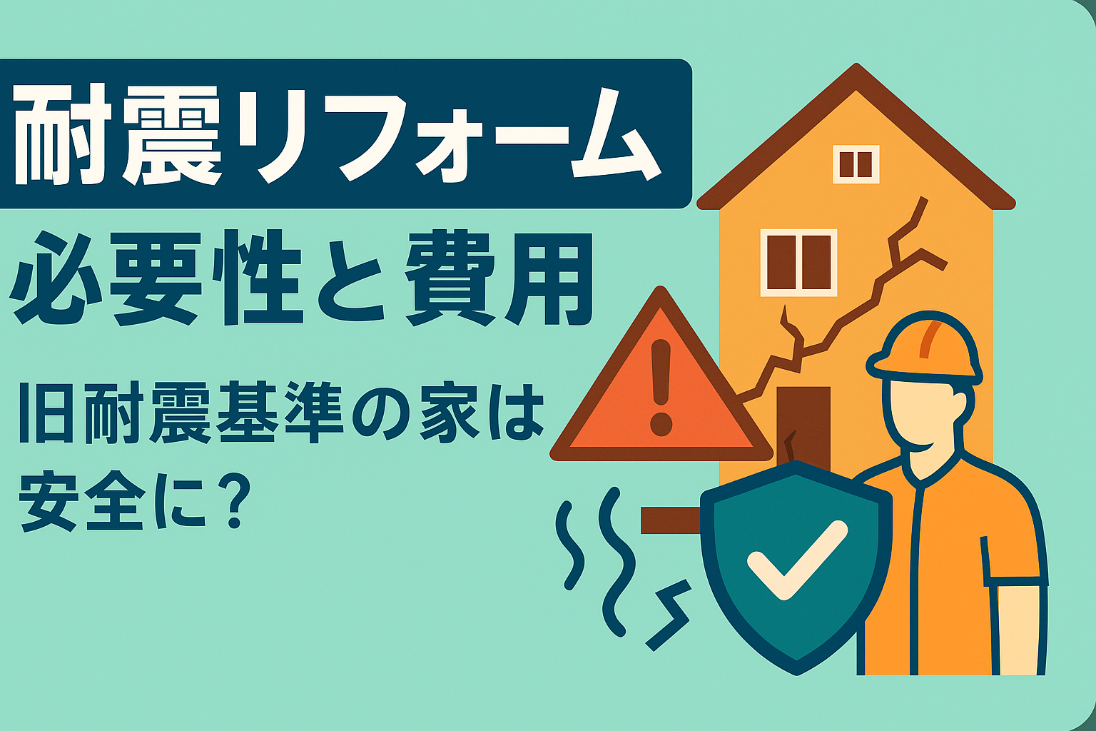 耐震リフォームの必要性と費用相場|旧耐震基準の家を安全にする方法