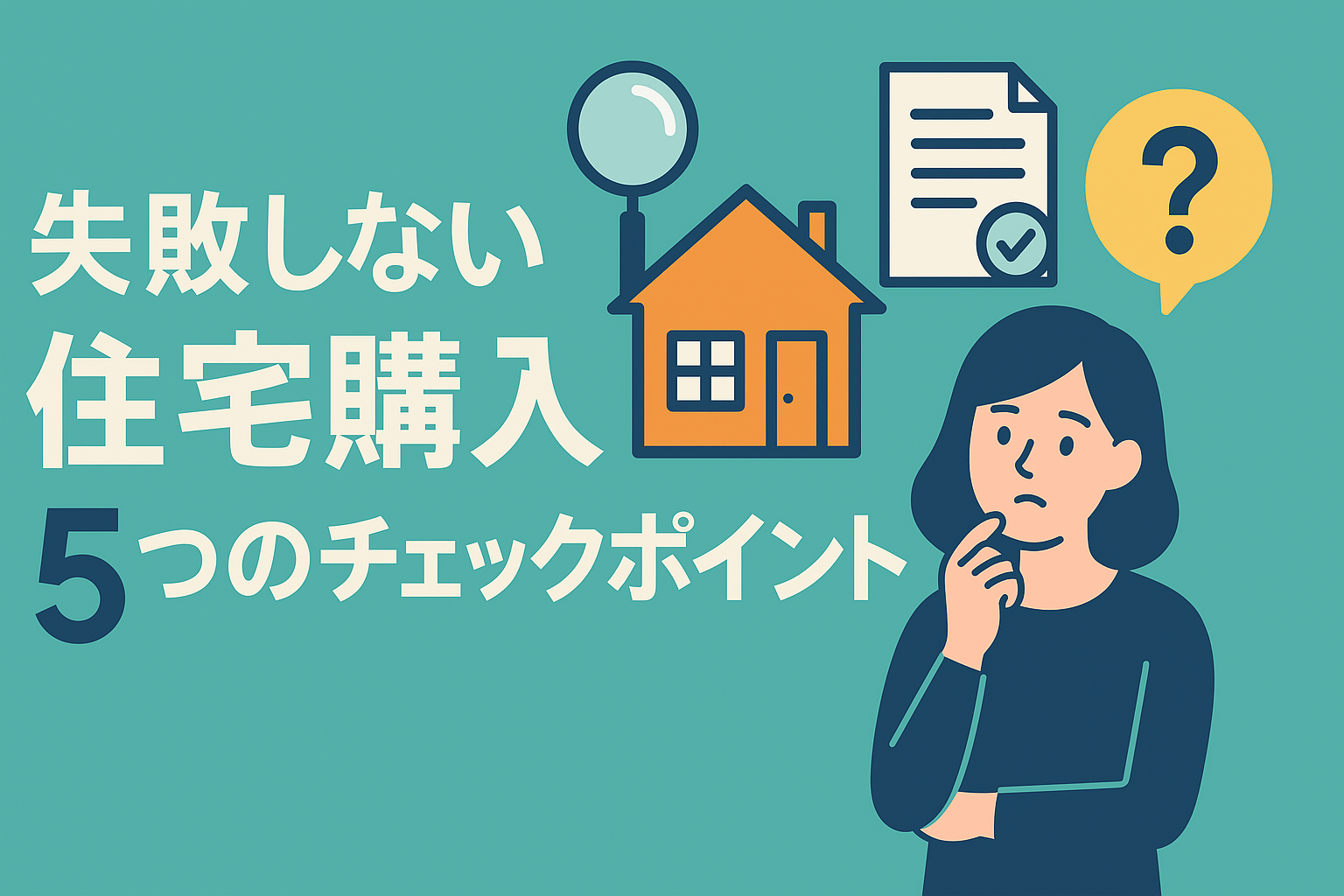 初めての住宅購入で失敗しない5つのチェックポイント|内見・契約時の見落とし