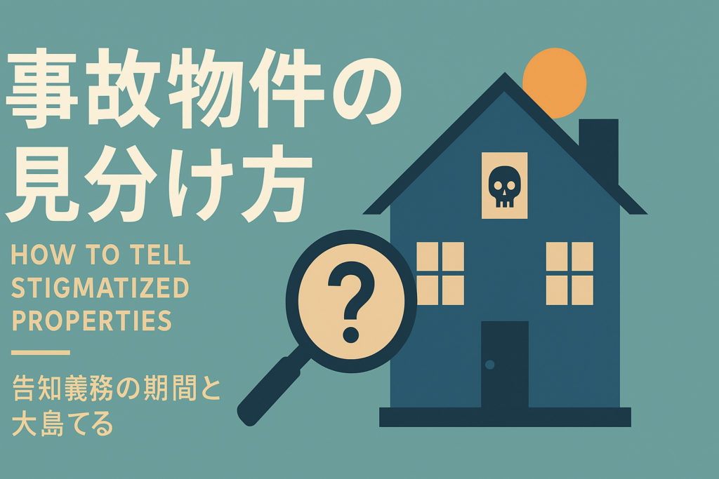 事故物件（心理的瑕疵）の見分け方｜告知義務の期間と大島てるの活用法