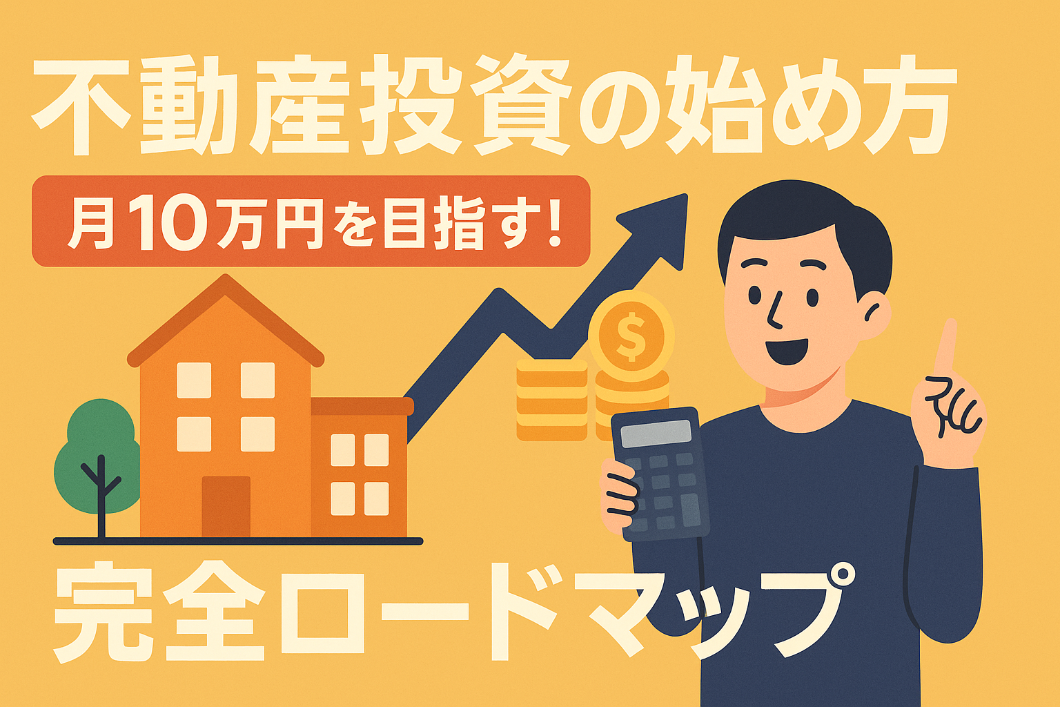 不動産投資の始め方|初心者が月10万円の不労所得を作る完全ロードマップ