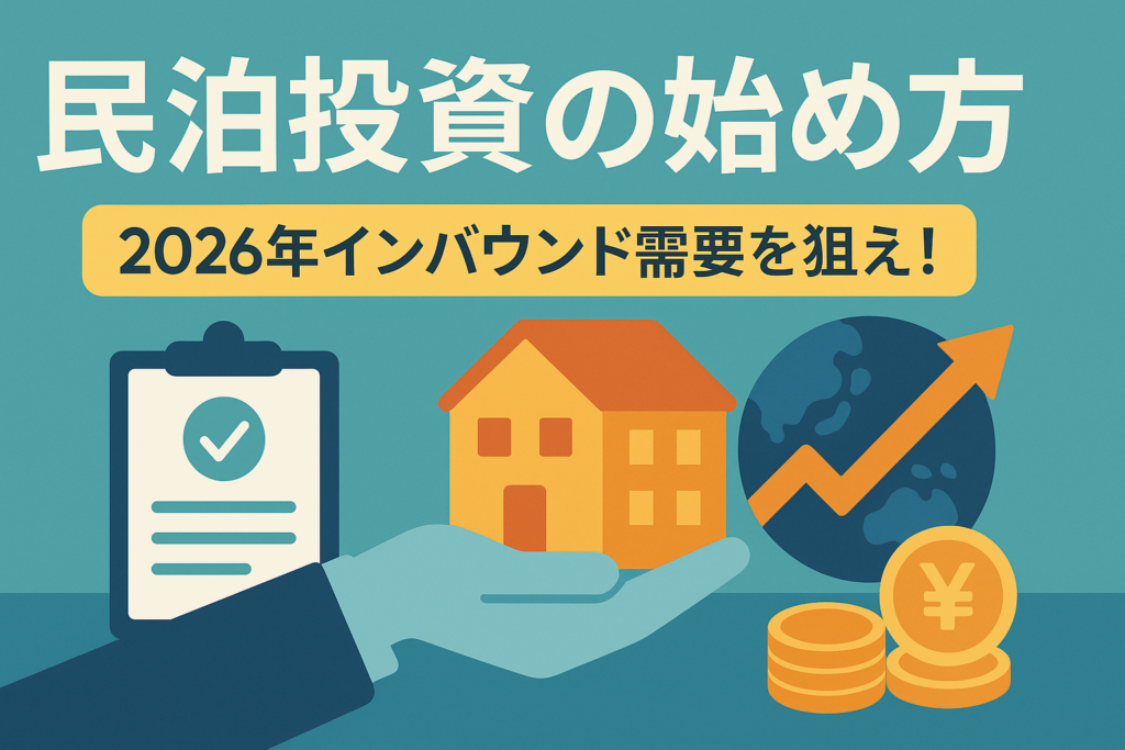 民泊投資の始め方｜2026年インバウンド需要を狙う許可申請と収益化のコツ