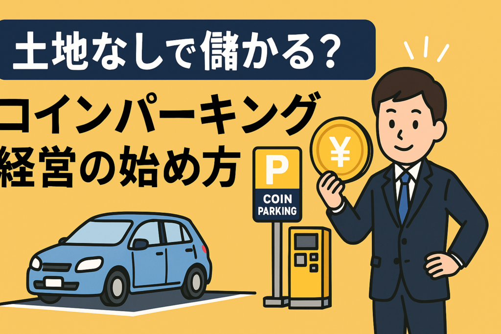 駐車場経営（コインパーキング）の始め方｜土地なし・初期費用ゼロでも儲かるのか？