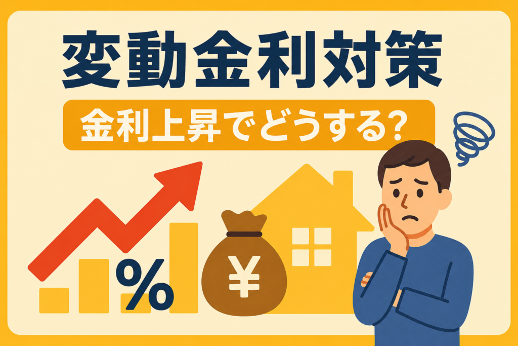 変動金利上昇の対策｜金利が上がったらどうなる？破綻を防ぐ返済計画の立て方