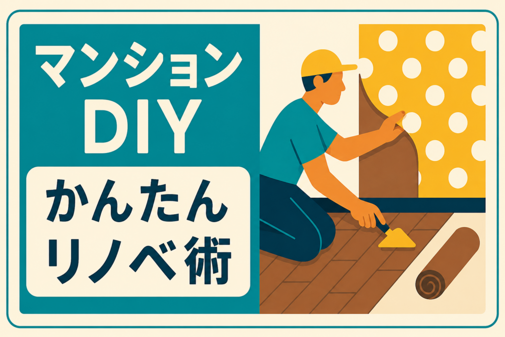 マンション内装DIY｜原状回復できる壁紙・床材を使った最強リノベアイデア