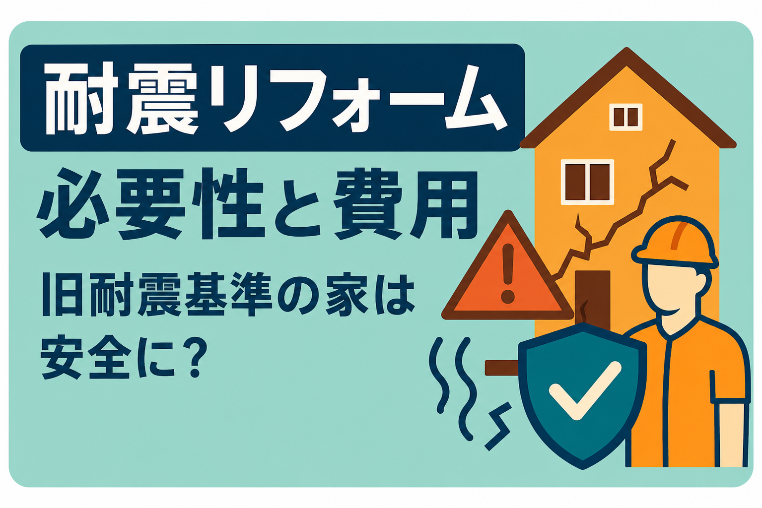 耐震リフォームの必要性と費用相場｜旧耐震基準の家を安全にする方法