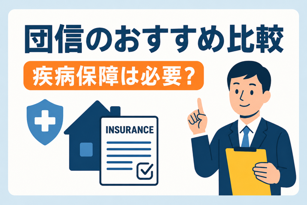 団信（団体信用生命保険）のおすすめ比較｜疾病保障はつけるべき？選び方を解説