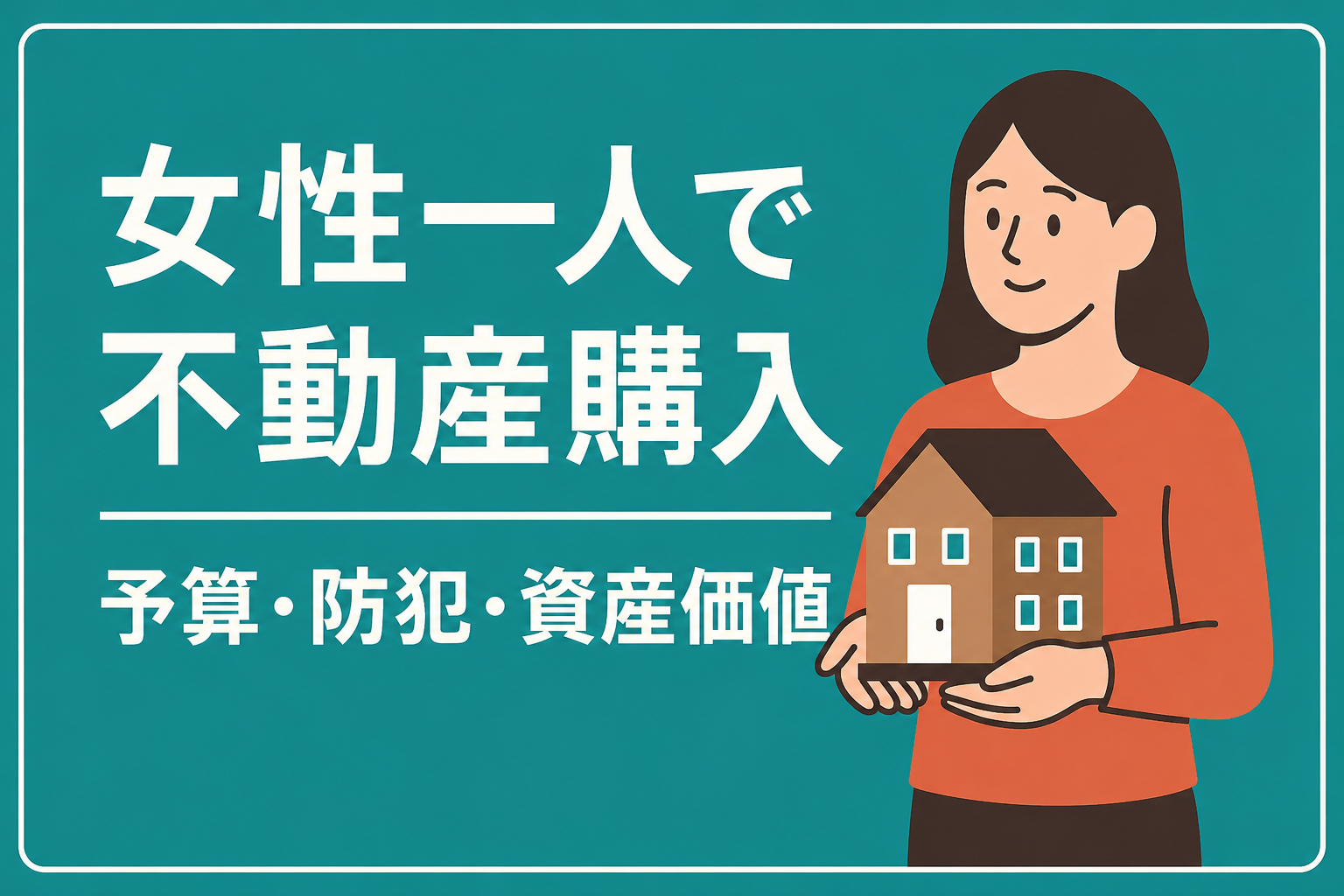 女性一人での不動産購入|年収別の予算目安と防犯・資産価値の重要ポイント