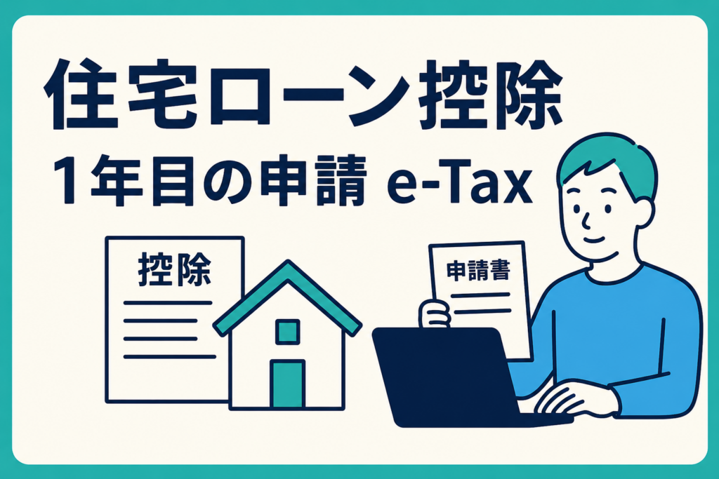 住宅ローン控除の確定申告｜1年目の必要書類とネット（e-Tax）での書き方