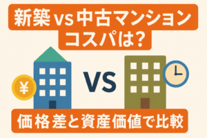 新築と中古マンションはどっちが得？価格差と30年後の資産価値でコスパ比較