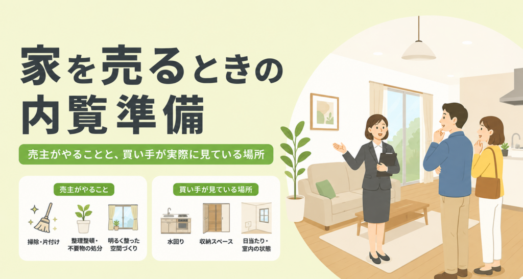 家を売るときの内覧準備と売主チェックリスト・売れない時の見直し方