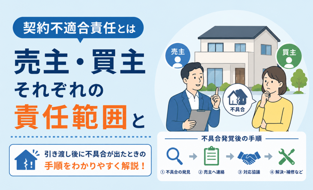 契約不適合責任と不動産売却の売主責任・期間・トラブル対策
