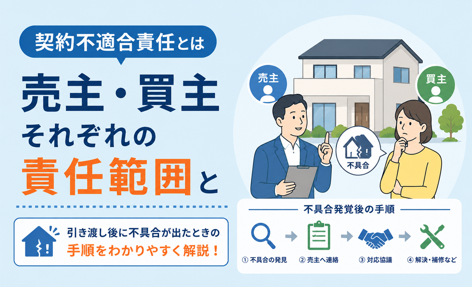契約不適合責任と不動産売却の売主責任・期間・トラブル対策