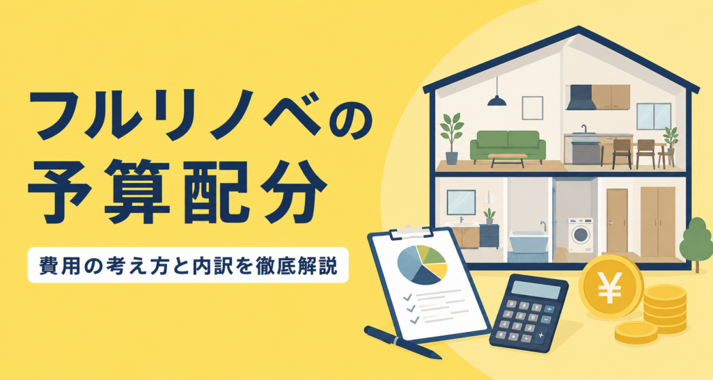 中古戸建てフルリフォーム費用はいくら？1000万円でできる範囲と予算配分